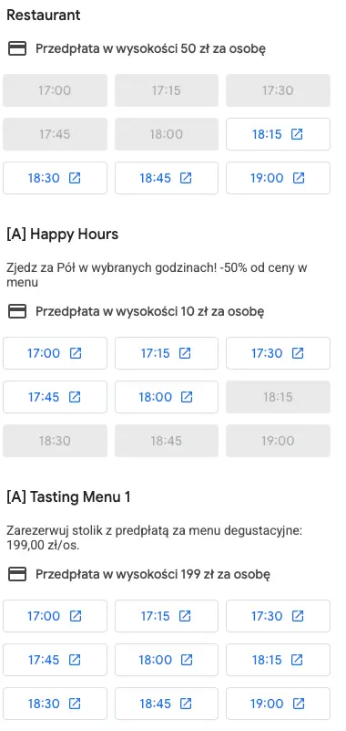 Google Events Detail